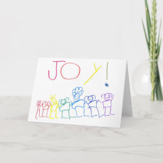 Carte de voeux joyeuse de personnes