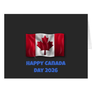 Carte de vœux Joyeuse Fête du Canada