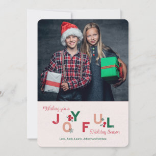 Carte de vœux joyeuse photo