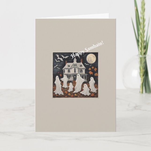 Carte de vœux joyeuse Samhain (Devant)