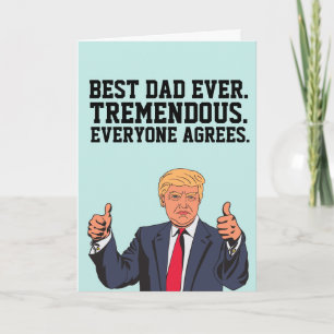 CARTE DE VŒUX JOYEUX ANNIVERSAIRE PÈRE DONALD TRUM