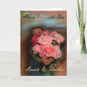 Carte de voeux Joyeux anniversaire Tante et oncle 