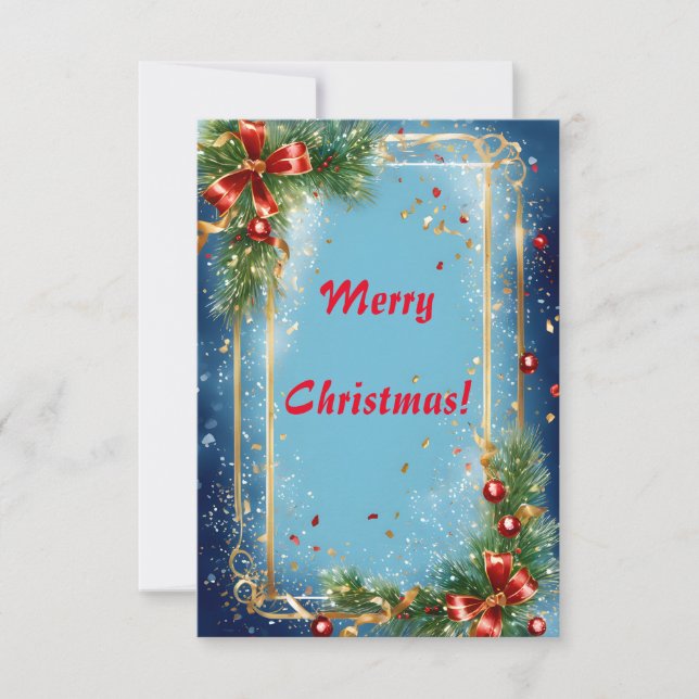 Carte de vœux Joyeux Noël (Devant)