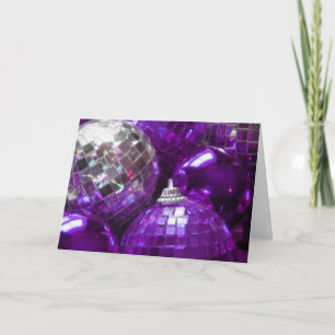 Carte de voeux 'Joyeux Noël' de Purple Baubles