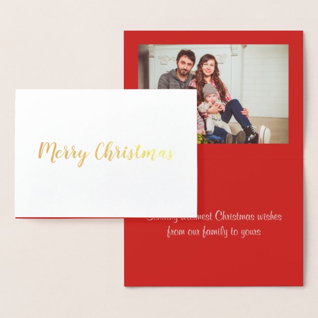 Carte de voeux Joyeux Noël Foil (Affichage)