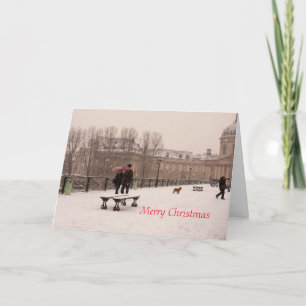 Carte de voeux Joyeux Noël plié