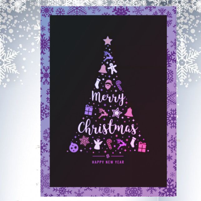 Carte de voeux Joyeux Noël plié (Créateur téléchargé)