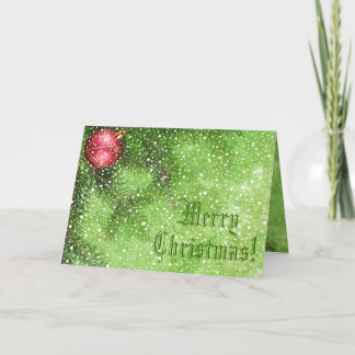 Carte de voeux Joyeux Noël Vert