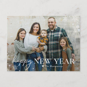 Carte de vœux Joyeux Nouvel An Lovely Frost