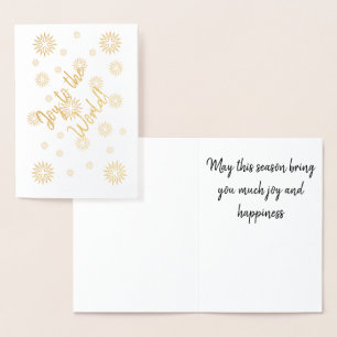 Carte de voeux - Joyful Foil Stars