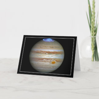 Carte de voeux Jupiter Auroras