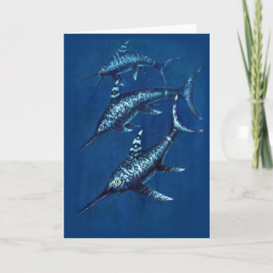 Carte de voeux Jurassic Ichthyosaur