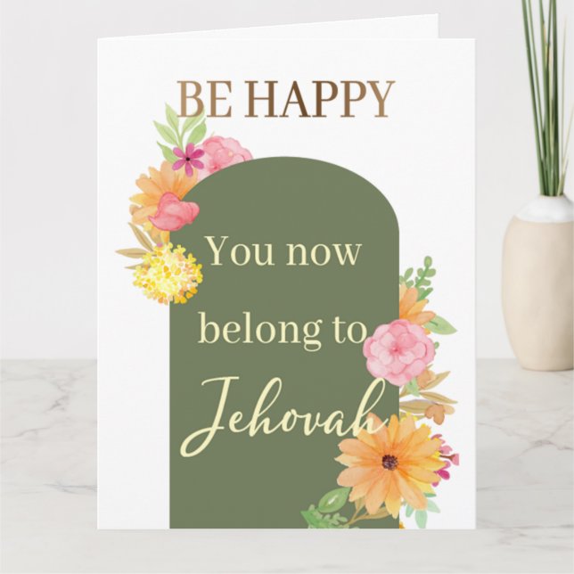 Carte de voeux JW Baptism Cadeaux (Devant)