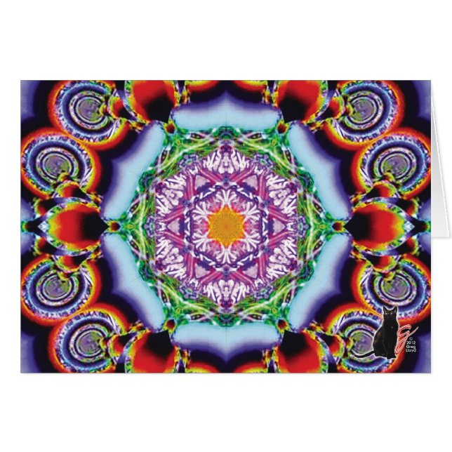Carte de voeux KC Kaleidoscope Sionesque (Devant horizontal)