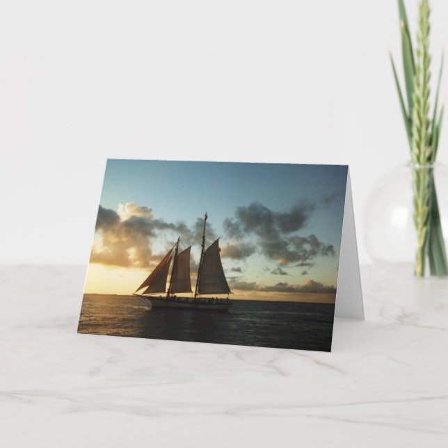 Carte de voeux Key West Sunset Sail (Devant)
