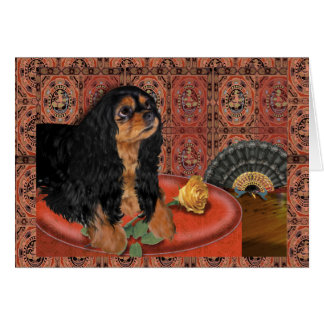 Carte de voeux, King Charles Cavalier Spaniel