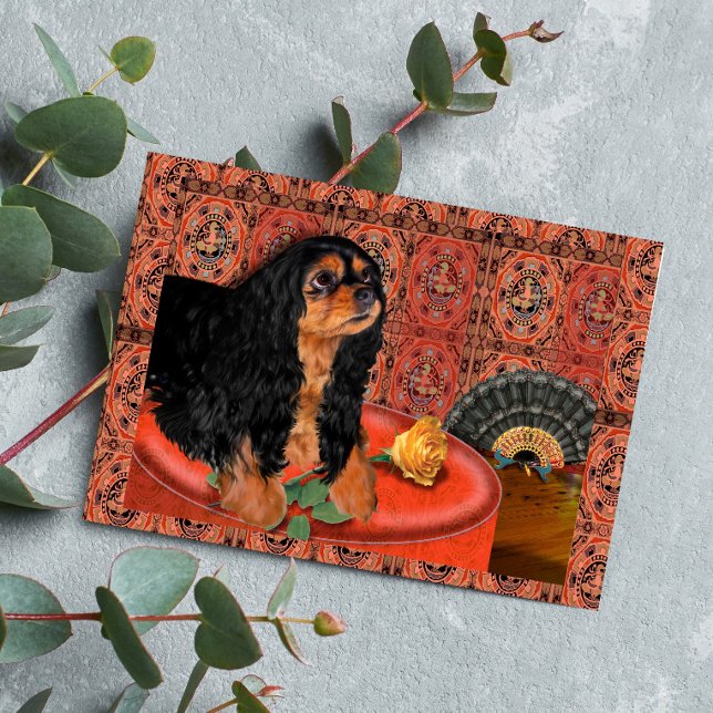 Carte de voeux, King Charles Cavalier Spaniel (Créateur téléchargé)