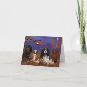 Carte de voeux, King Charles Cavalier Spaniel
