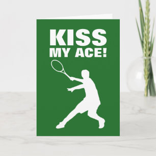 Carte de voeux KISS MY ACE pour entraîneur de joue