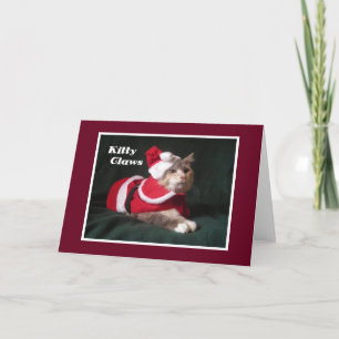 Carte de voeux Kitty Claws