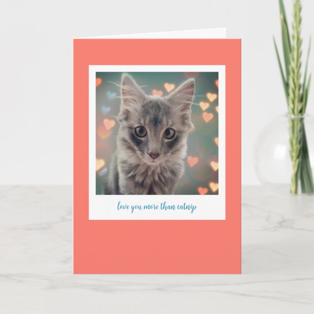 Carte de vœux Kitty Love (Devant)