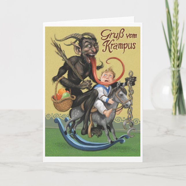 Carte de voeux Krampus (Devant)