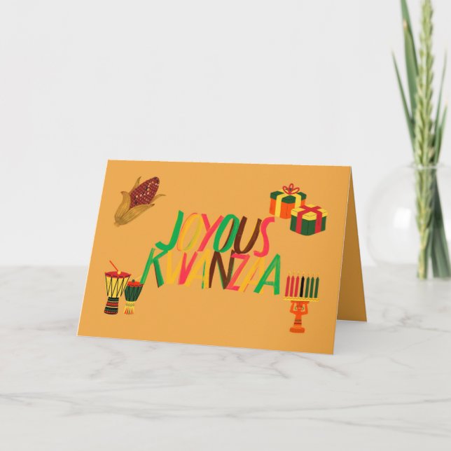 Carte de voeux Kwanzaa (Devant)