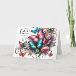 Carte de vœux La foi surmonte la peur Carte vibran