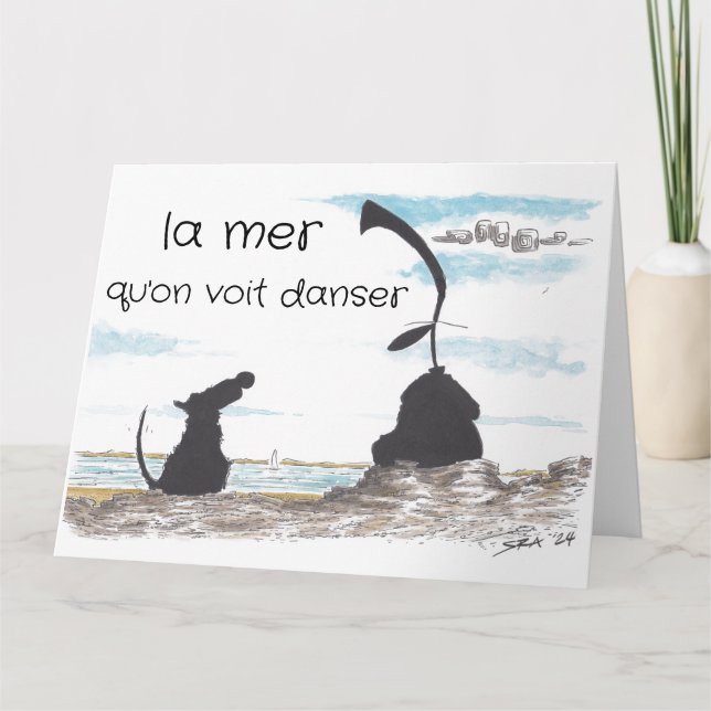 Carte de voeux La Mer (Devant)