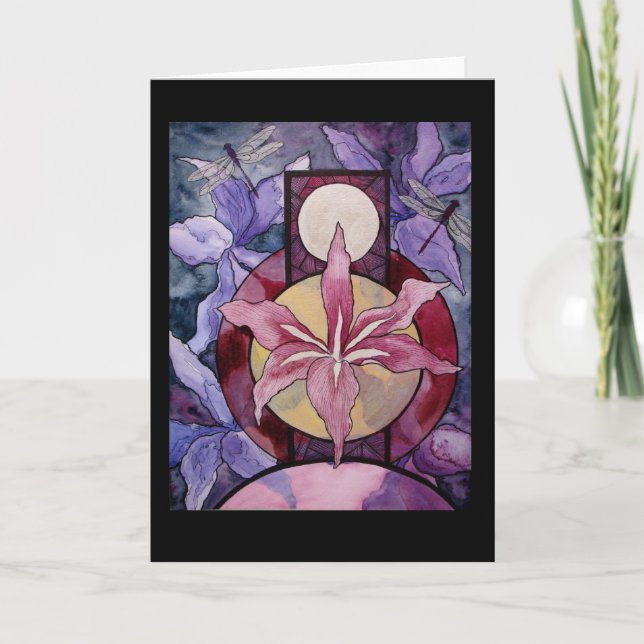 Carte de voeux : "La naissance (Devant)