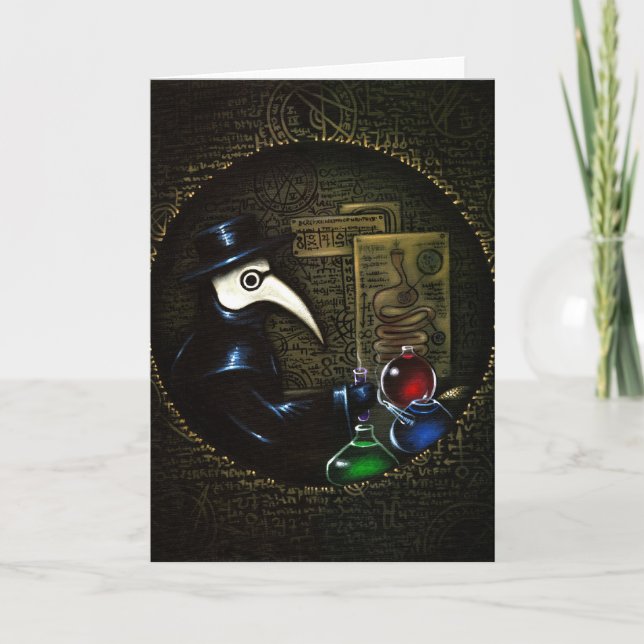 Carte de voeux "La vengeance de l'alchimiste" (Devant)