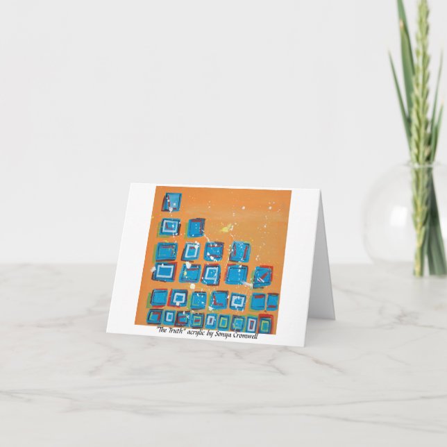 Carte de voeux "La Vérité" (Devant)