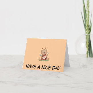 Carte de voeux Lady Bug Bear