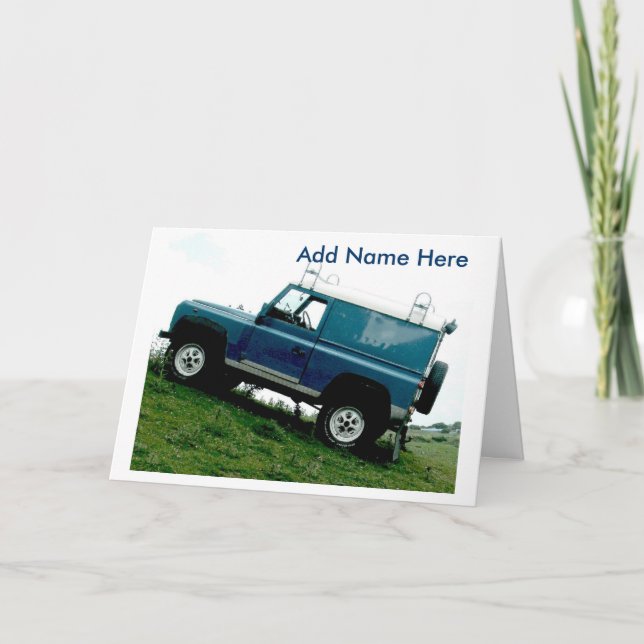 Carte de voeux Land rover (Devant)