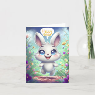 Carte de vœux Lapin adorable