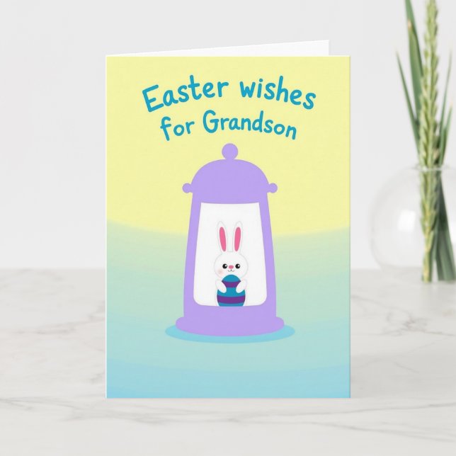 Carte de vœux Lapin Mignon (Devant)