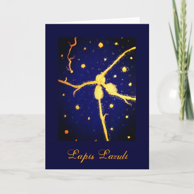 Carte de voeux Lapis Lazuli (Devant)