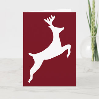 Carte de voeux Leaping Stag