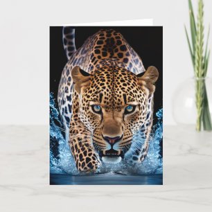 Carte de voeux Leopard