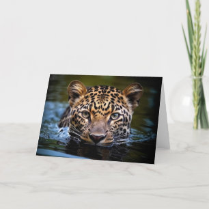 Carte de voeux Leopard