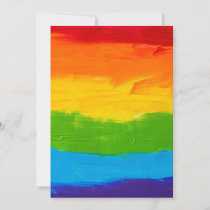 Carte de vœux LGBT - Message de la fierté du drape