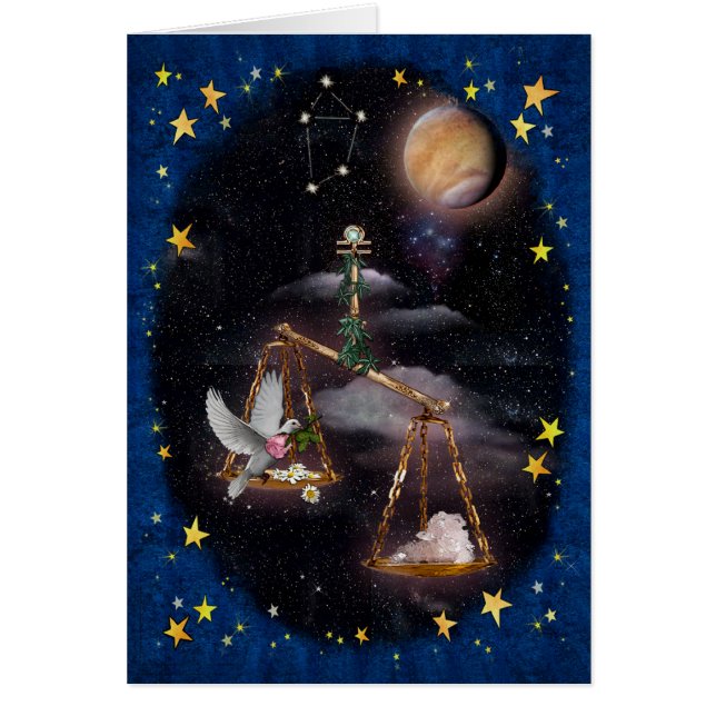 Carte de voeux Libra (Devant)