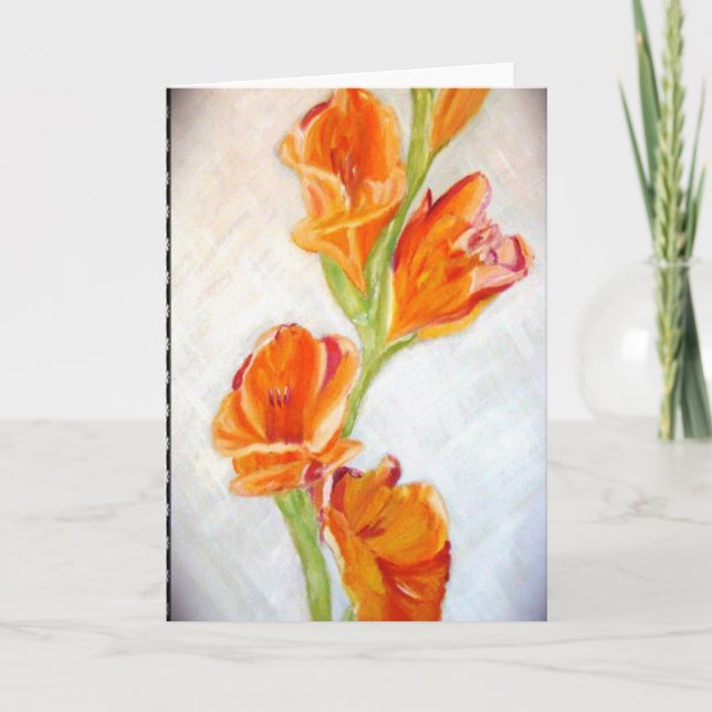 Carte de voeux Lily brillante (Devant)