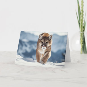 Carte de voeux Lion Mountain