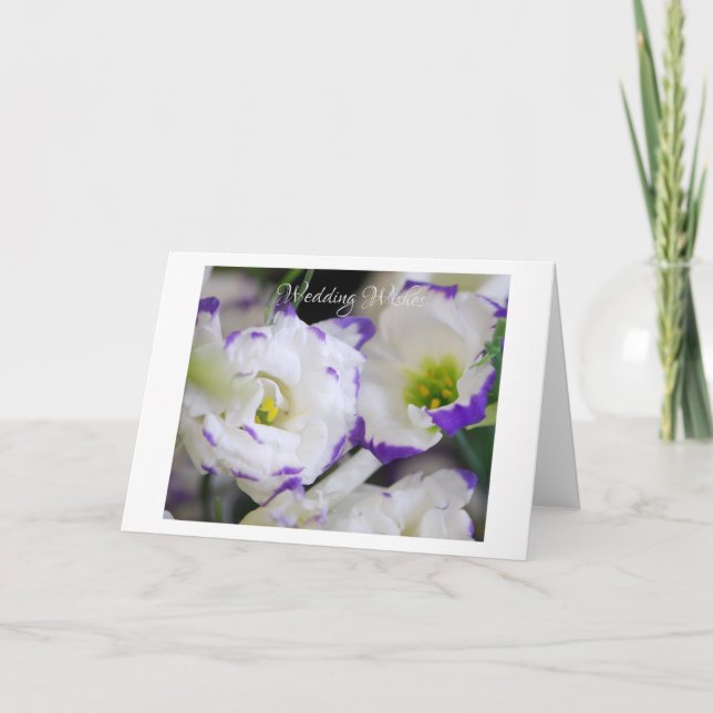 Carte de voeux Lisianthus (Devant)