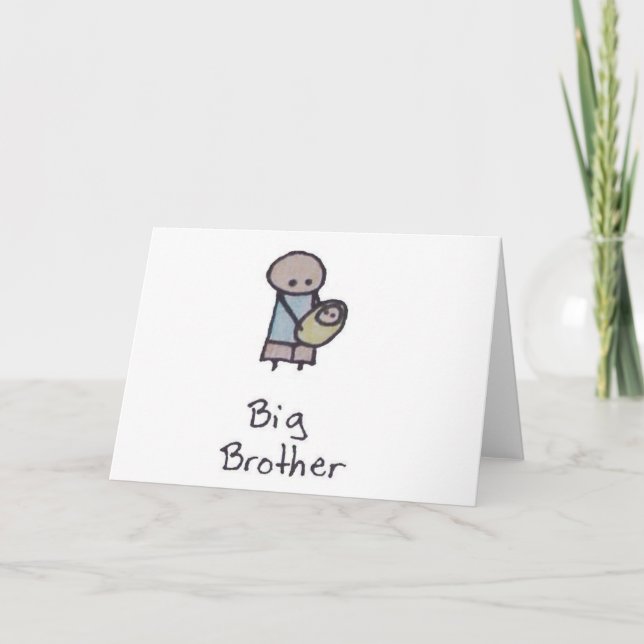 Carte de voeux Little One grand frère (Devant)