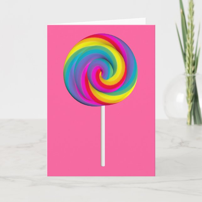 Carte de voeux Lollipop (Devant)