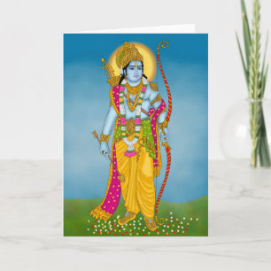 Carte de vœux Lord Ram – Art mural divin