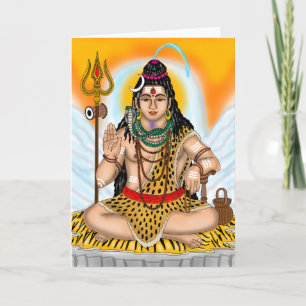 Carte de vœux Lord Shiva