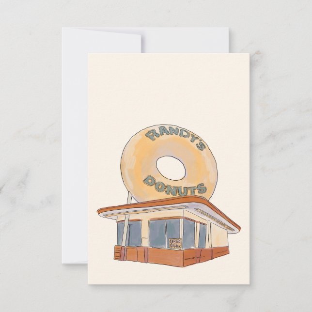 Carte de voeux Los Angeles Watercolor (Devant)